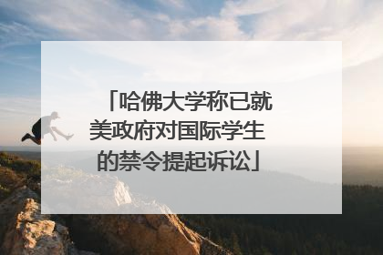 哈佛大学称已就美政府对国际学生的禁令提起诉讼