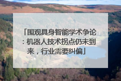 围观具身智能学术争论：机器人技术拐点仍未到来，行业需要纠偏