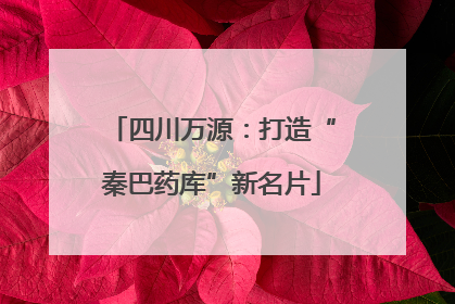 四川万源：打造“秦巴药库”新名片