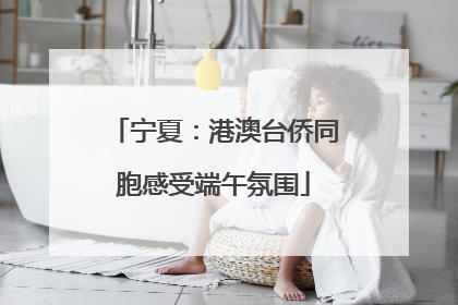 宁夏：港澳台侨同胞感受端午氛围