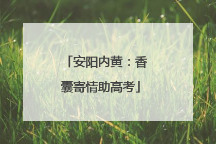 安阳内黄：香囊寄情助高考