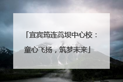 宜宾筠连蒿坝中心校：童心飞扬，筑梦未来