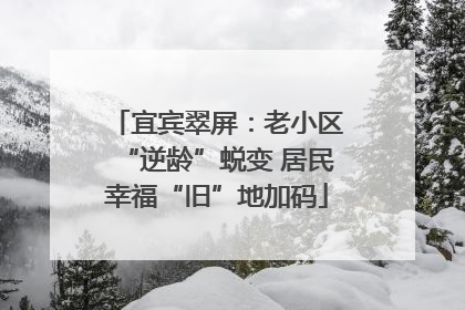 宜宾翠屏：老小区“逆龄”蜕变 居民幸福“旧”地加码