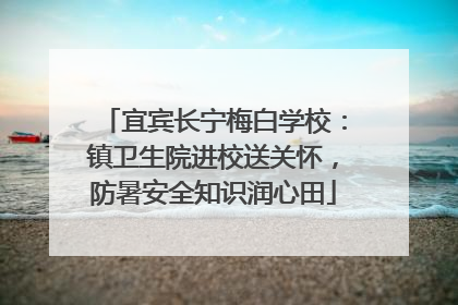 宜宾长宁梅白学校：镇卫生院进校送关怀，防暑安全知识润心田