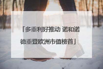 多重利好推动 诺和诺德重登欧洲市值榜首