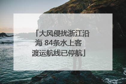 大风侵扰浙江沿海 84条水上客渡运航线已停航