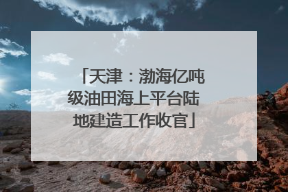 天津：渤海亿吨级油田海上平台陆地建造工作收官