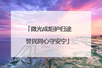 微光成炬护归途 警民同心守安宁