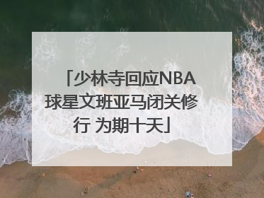 少林寺回应NBA球星文班亚马闭关修行 为期十天