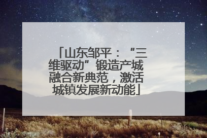 山东邹平：“三维驱动”锻造产城融合新典范，激活城镇发展新动能