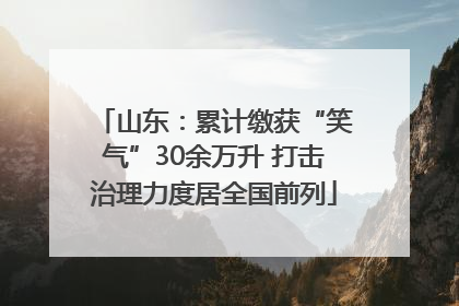 山东：累计缴获“笑气”30余万升 打击治理力度居全国前列