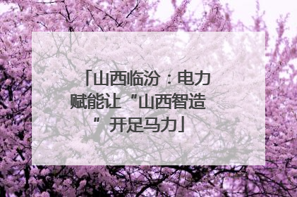 山西临汾：电力赋能让“山西智造”开足马力