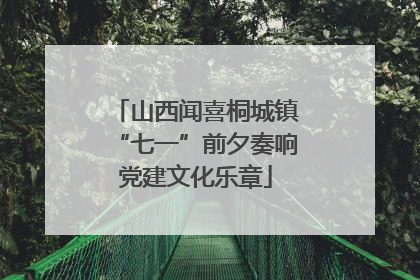 山西闻喜桐城镇“七一”前夕奏响党建文化乐章