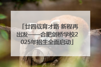 廿四载育才路 新程再出发——合肥剑桥学校2025年招生全面启动