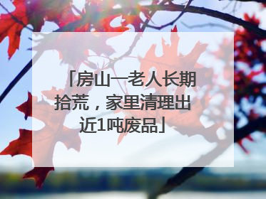 房山一老人长期拾荒，家里清理出近1吨废品