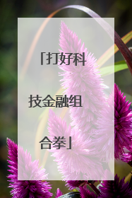 打好科技金融组合拳