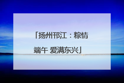 扬州邗江：粽情端午 爱满东兴
