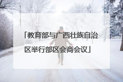 教育部与广西壮族自治区举行部区会商会议