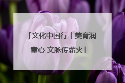 文化中国行丨美育润童心 文脉传薪火