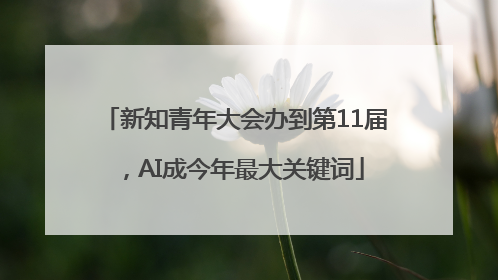 新知青年大会办到第11届，AI成今年最大关键词