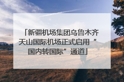 新疆机场集团乌鲁木齐天山国际机场正式启用“国内转国际”通道