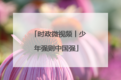时政微视频丨少年强则中国强