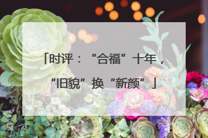 时评：“合福”十年，“旧貌”换“新颜”