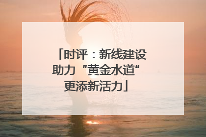 时评：新线建设助力“黄金水道”更添新活力