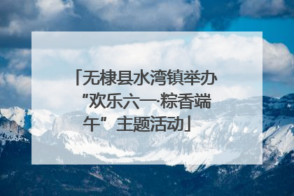 无棣县水湾镇举办“欢乐六一·粽香端午”主题活动