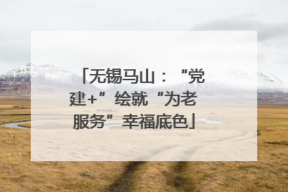 无锡马山：“党建+”绘就“为老服务”幸福底色