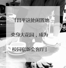 昌平这处闲置地变身大花园，成为校园崭新会客厅