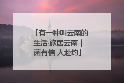 有一种叫云南的生活·旅居云南｜菌有信 人赴约