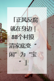 正风反腐就在身边｜88个村摸清家底变“闲”为“宝”