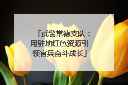 武警常德支队：用驻地红色资源引领官兵奋斗成长