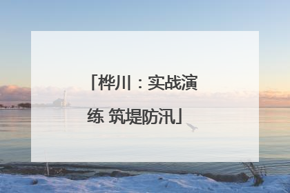 桦川：实战演练 筑堤防汛