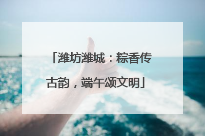 潍坊潍城：粽香传古韵，端午颂文明