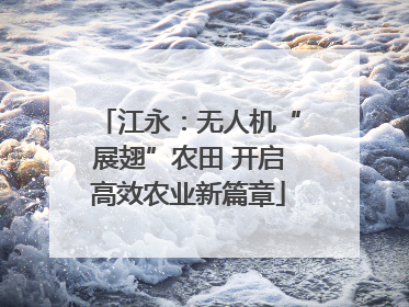 江永：无人机“展翅”农田 开启高效农业新篇章