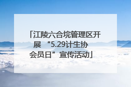 江陵六合垸管理区开展 “5.29计生协会员日”宣传活动