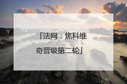 法网：焦科维奇晋级第二轮