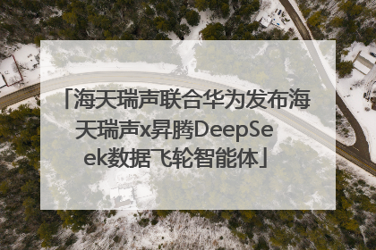 海天瑞声联合华为发布海天瑞声x昇腾DeepSeek数据飞轮智能体