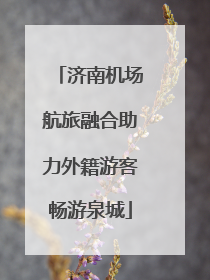 济南机场航旅融合助力外籍游客畅游泉城