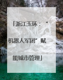 浙江玉环：“机器人军团”赋能城市管理