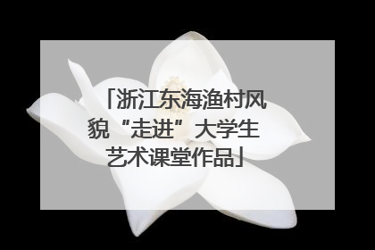 浙江东海渔村风貌“走进”大学生艺术课堂作品