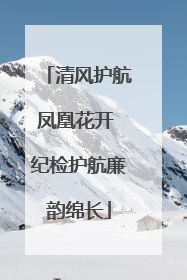 清风护航凤凰花开 纪检护航廉韵绵长