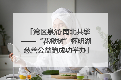 湾区泉涌·南北共擎——“花楸树”杯明湖慈善公益跑成功举办