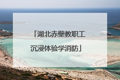 湖北赤壁教职工沉浸体验学消防