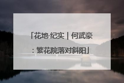 花地·纪实｜何武豪：繁花院落对斜阳