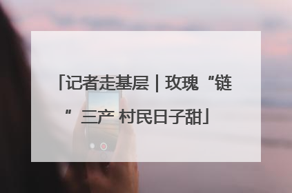 记者走基层｜玫瑰“链”三产 村民日子甜