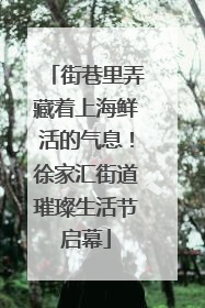 街巷里弄藏着上海鲜活的气息！徐家汇街道璀璨生活节启幕