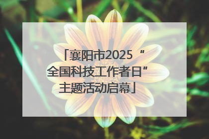 襄阳市2025“全国科技工作者日”主题活动启幕